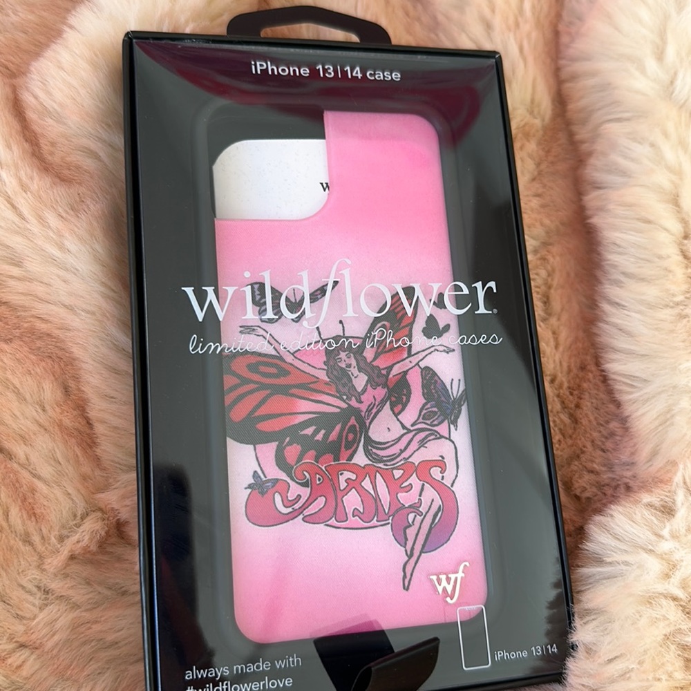 Wildflower IPhone 13/14 limited edition Aries phone case